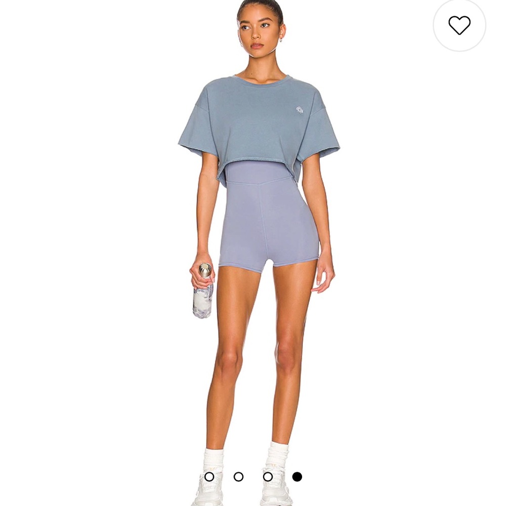 Movewell juniper romper in steel blue